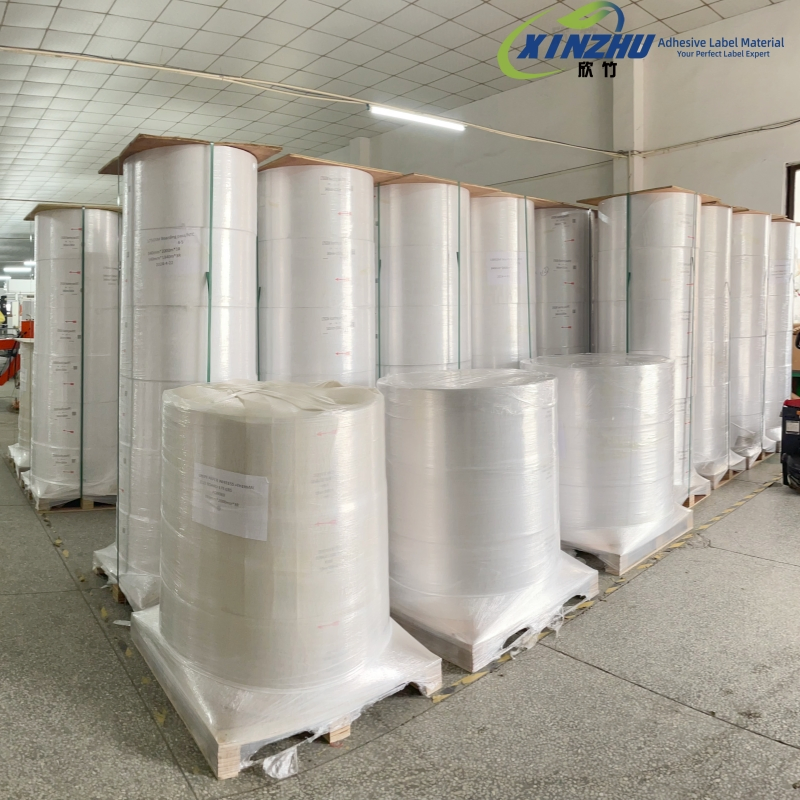 White Glossy PP Label Material - Tear Resistant & Printable - Custom Logo/Barcode Printing