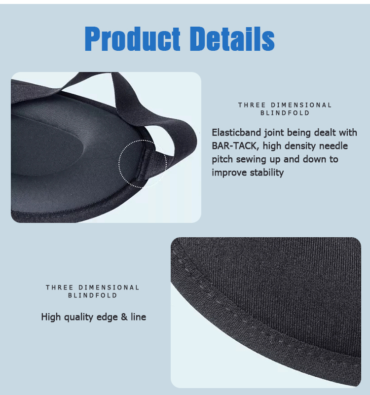 Memory Foam Silk Sleeping Wholesale Cheap Adjustable Ice Silk Travel Block out Cup Blindfold 3D Contoured Sleep Eye Mask