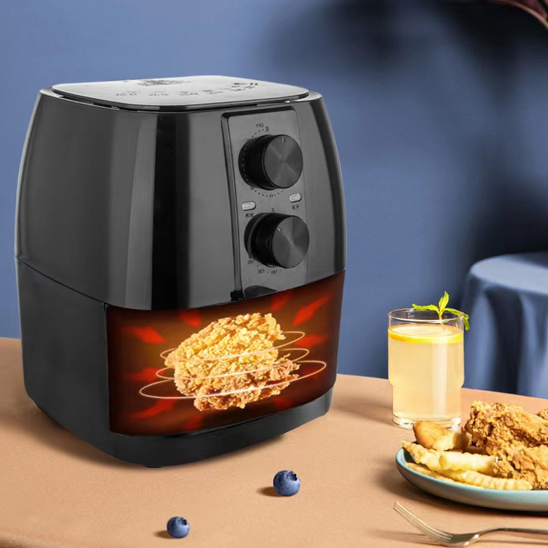 Low Cheap Price Mechanical Manual Air Fryer Manual Fryer Silver Crest Oven Airfryer Africa Ghana Nigeria Market Wholesale 6L Manual Air Fryer 8L