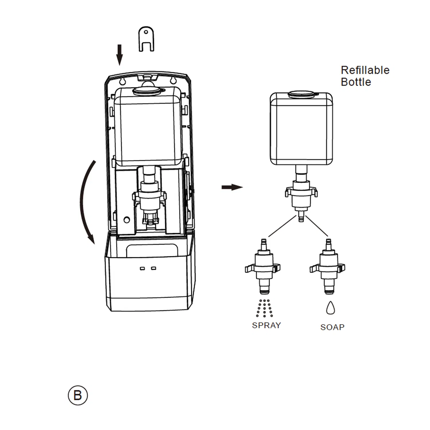 Electric Automatic Hand Sanitizer Dispenser / Spray Foam Gel Sensor Soap Dispenser