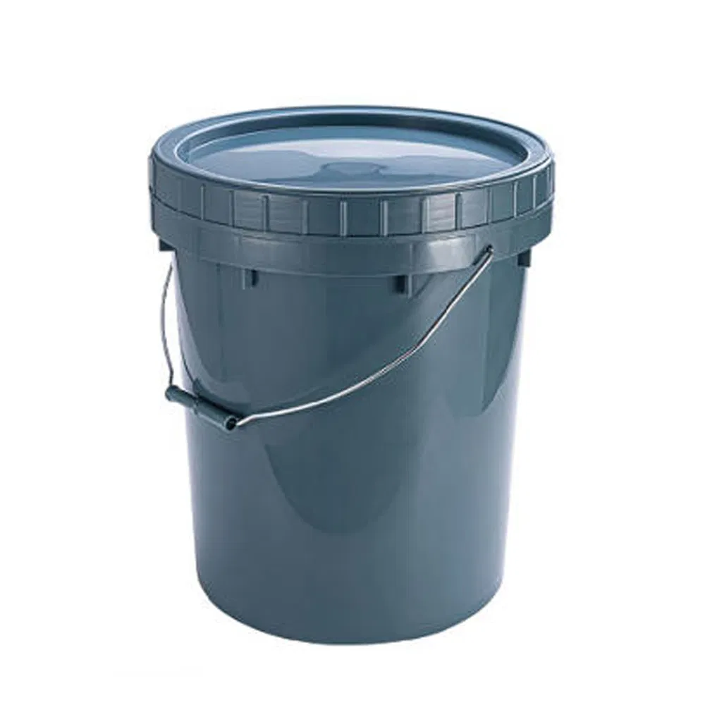 Fantasticlean 20L Grey Car Washing Bucket with Lid PP Clear Plastic for Car Detailing Cleaning Tools