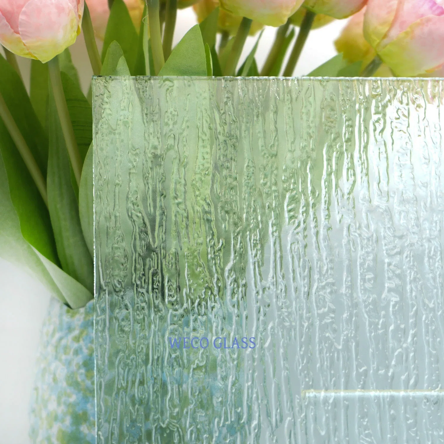 Clear /Colored Patterned Figured Glass with Custom Sizes and Thickness