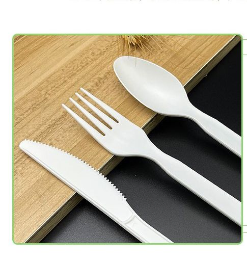 Cpla Biodegradable Tableware Cutlery Spoon Fork Knife for Dinner Takeaway Parties Disposable