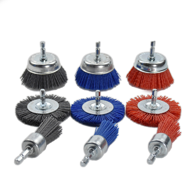 Полировальная щетка с абразивной проволокой для металла и дерева