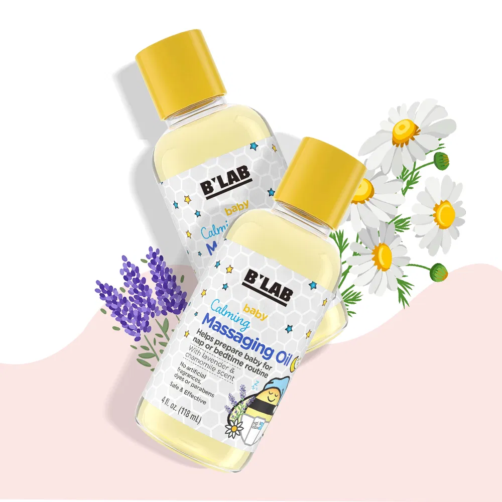 Calming and Soothing Baby Massage Oil with Lavender and Chamomile
