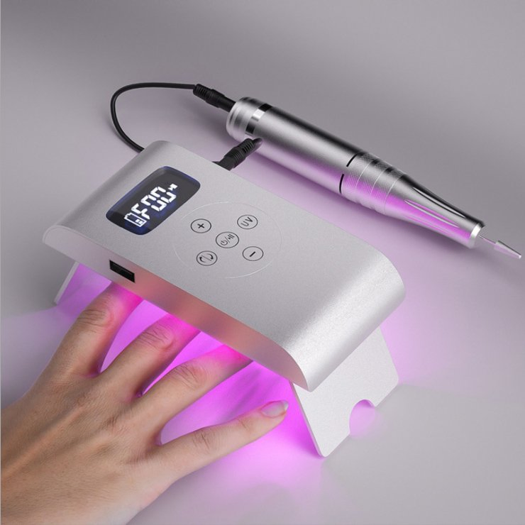 Nail Beauty Cordless 2 in 1 UV Nail Drill Machine