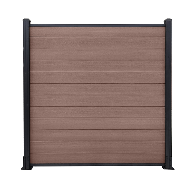 Home Garden Wood Plastic Composite Fence Panel Waterproof Wind Resistant Easy Installation