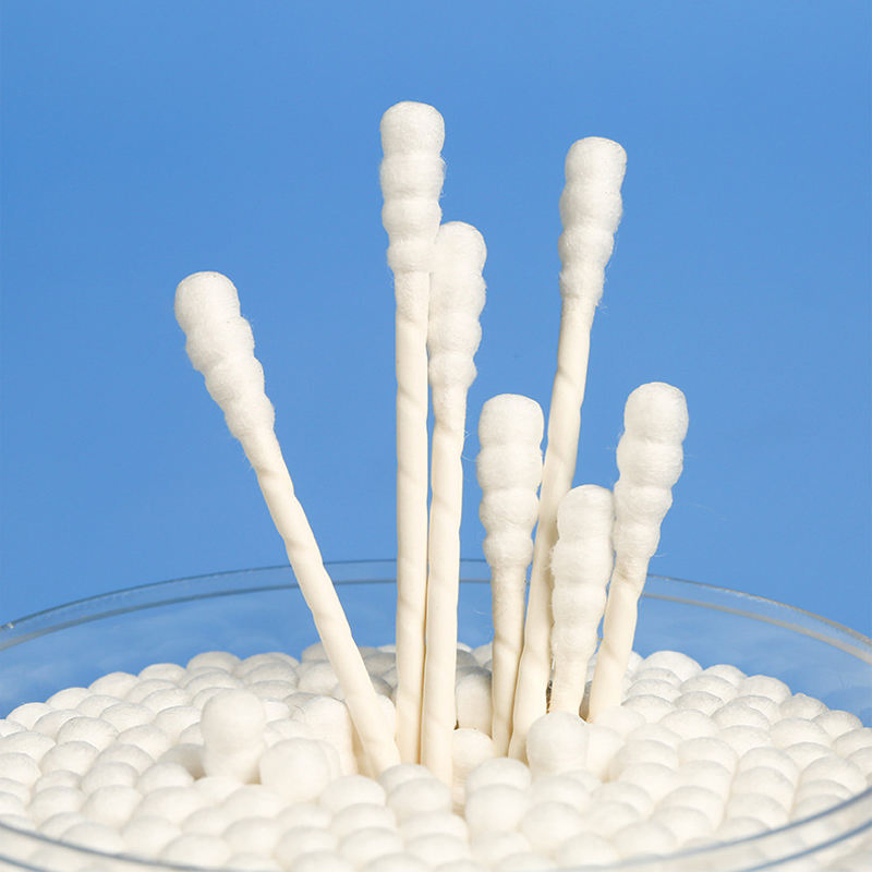 New Style: 20o Pieces of Cotton Swabs in a Cute Cartoon Bear Paw-Shaped Box
