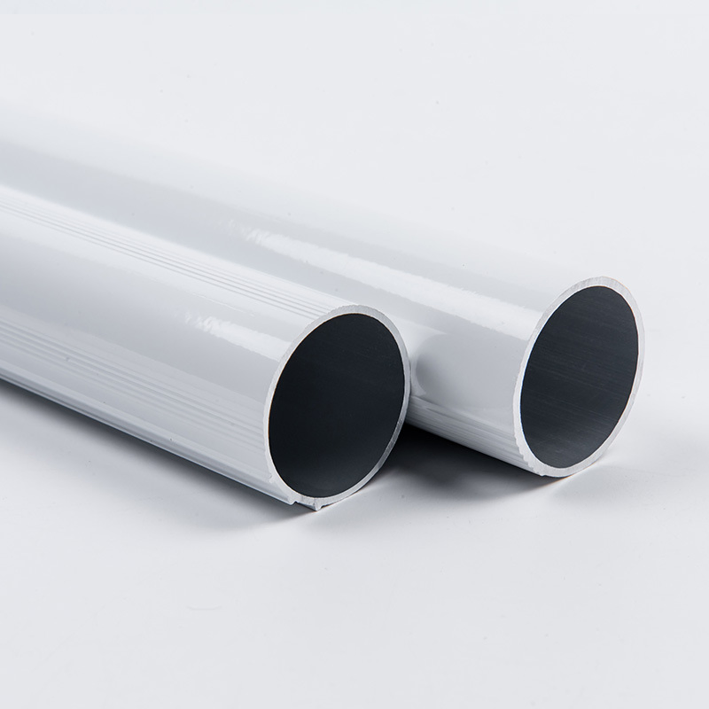 Modern Nordic Rome Telescopic Curtain Rod Wood Grain Double Pole Thick Aluminum Alloy Mute Punch Curtain Rod