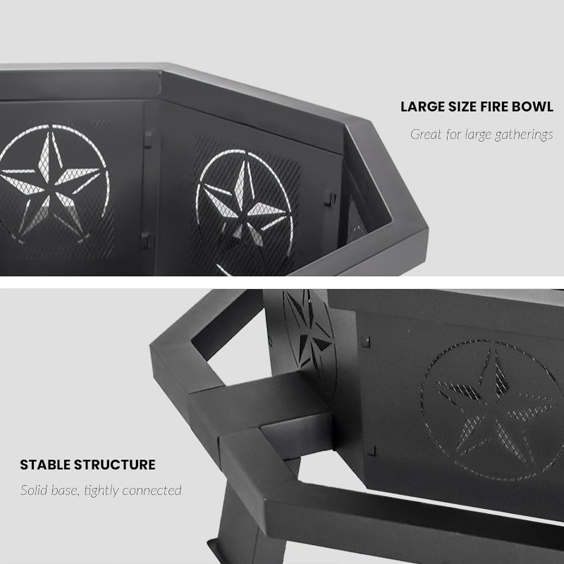 Great Quality Stable Eco-Friendly Metal Burning Outdoor Furniture Patio Heaters Fire Pit