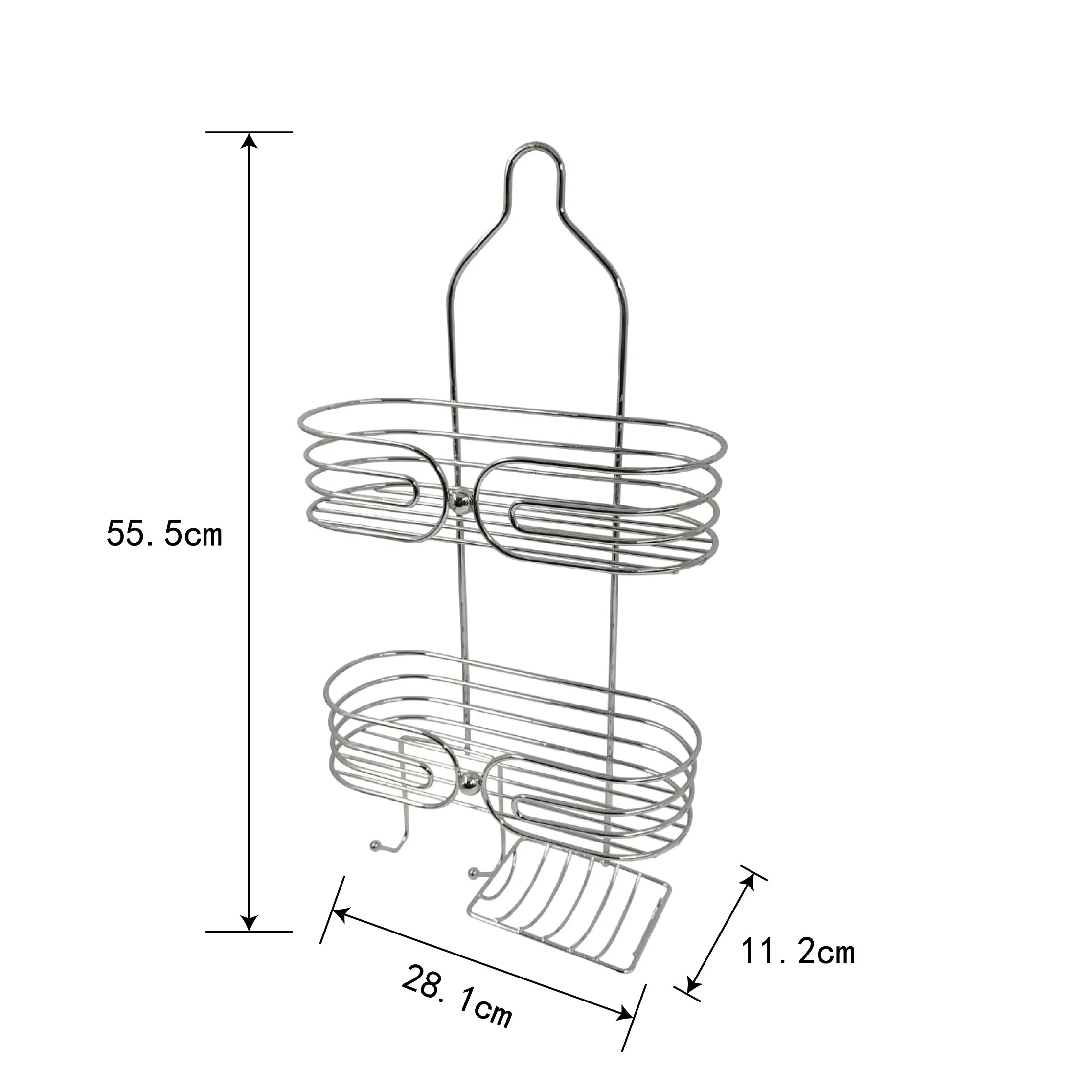 Shower Caddy Stainless Steel Bathroom Shelves Storage Shower Caddy Hanging Soap Holder