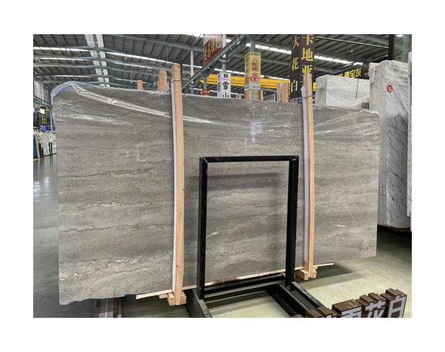High-End Interior Decoration Natural Marmol Stone Slabs Gray Marble Cartier Grey Marble Slabs for Villa