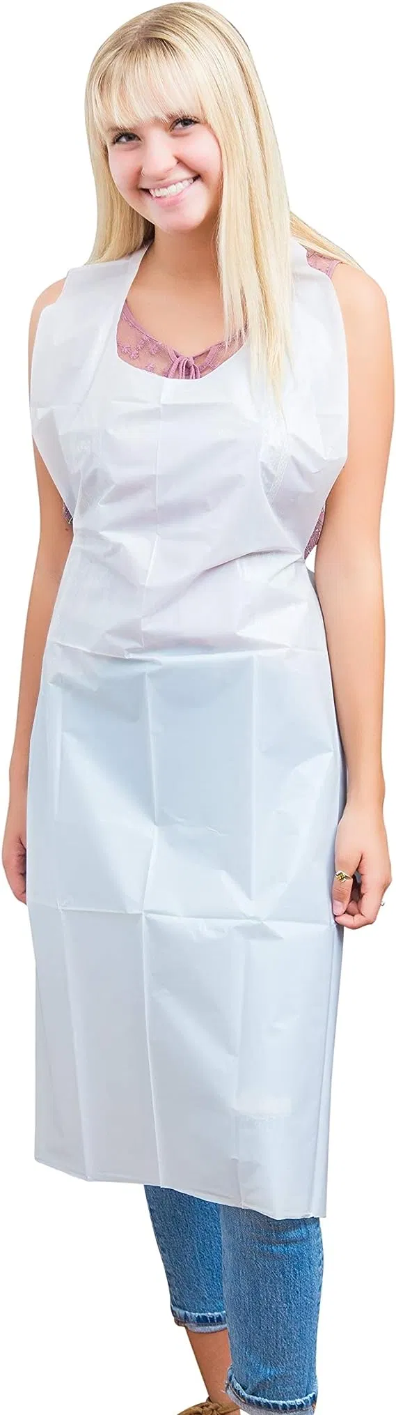 Heavy Duty Transparent Waterproof Clear Plastic Aprons for Cooking Cleaning Butcher