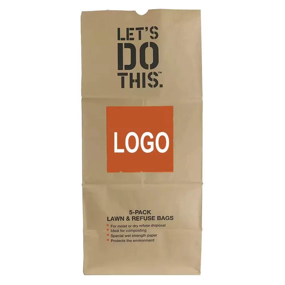 Logo Brown Kraft Paper Gardening Bag
