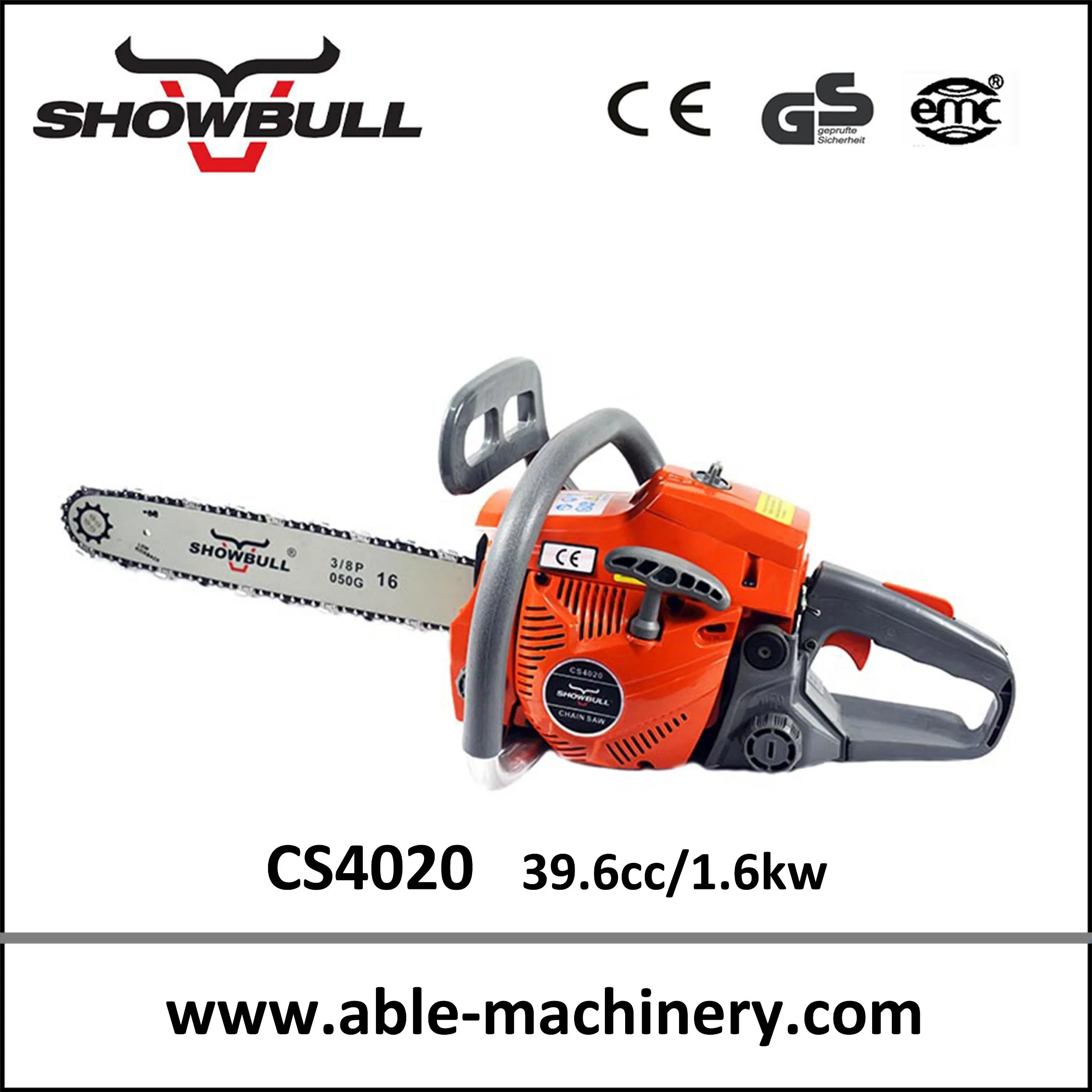 High Power 2 Stoke Gasoline Garden Tool Chainsaw with Nice Design
