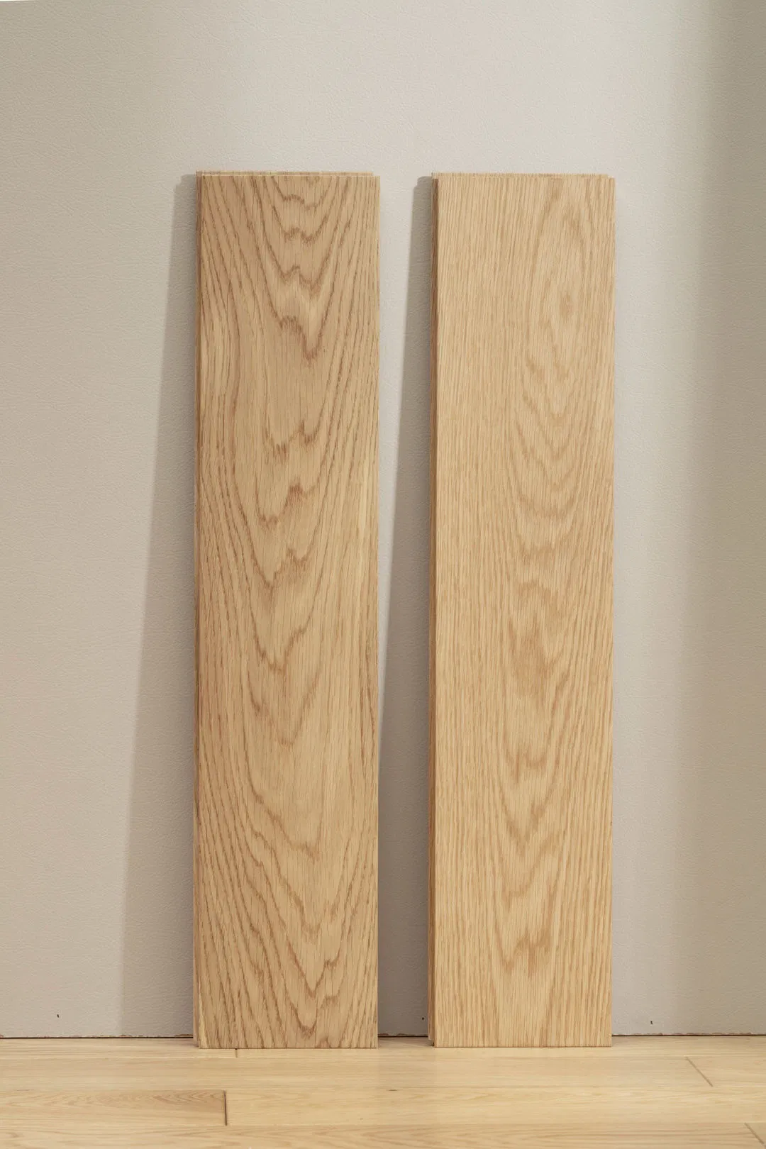 European Solid Oak Wood Floor Indoor Modern Design 610mm Length 18mm Thickness Smooth Hardwood Flooring