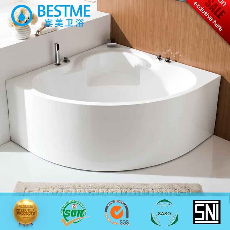 Угловая акриловая ванна BESTME с сиденьем (BT-Y2598)