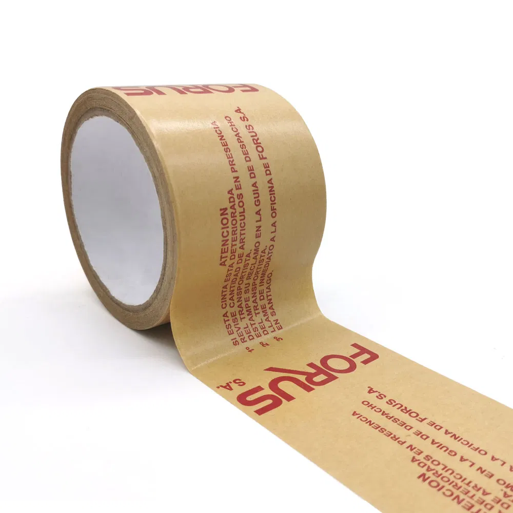 Self Adhesive Custom Printed Kraft Paper Sealing Tape with Logo