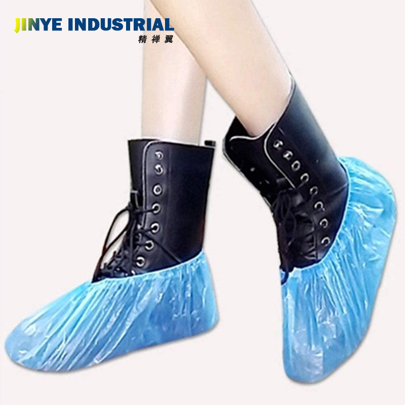 Medical Disposable CPE Shoecover Cleanroom PE Anti Slip Plastic Waterproof Shoe Cover Top1 in Most Popular Shoe Cover Dispenser