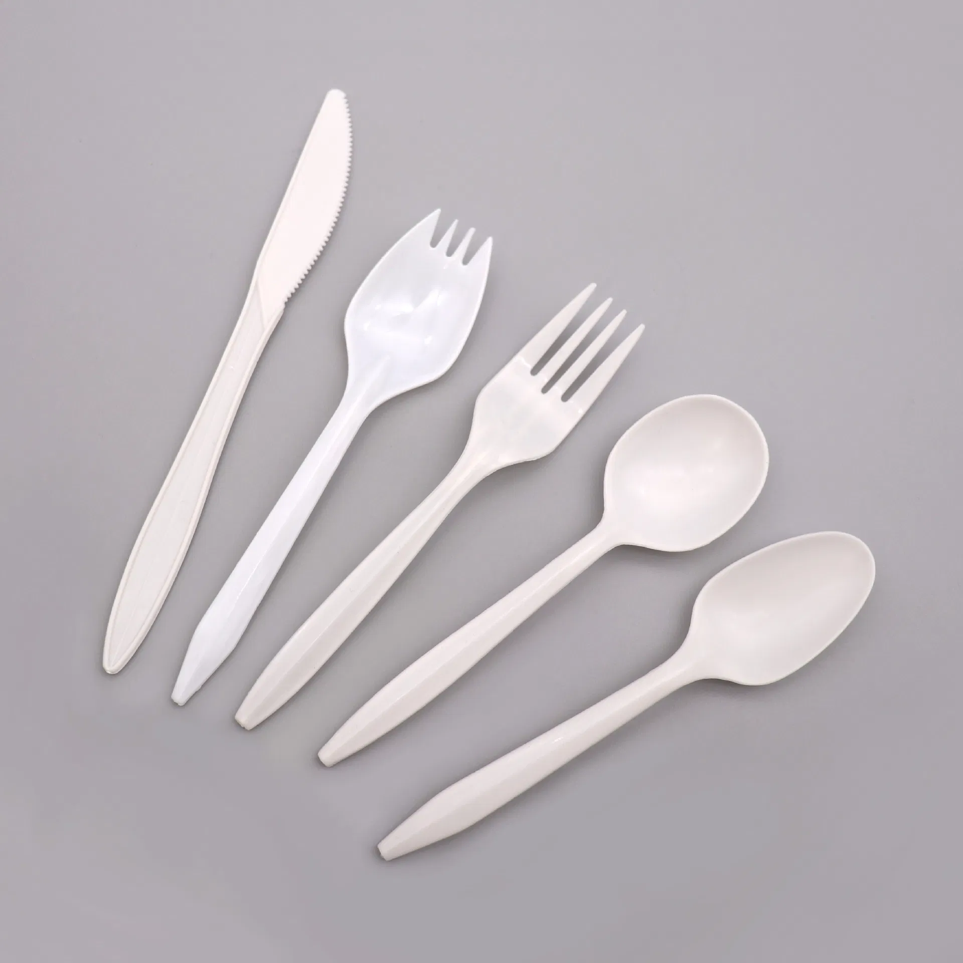 Disposable Plastic Cutlery 148mm Length PP Plastic Fork 2.5g Fork Customized Packaging