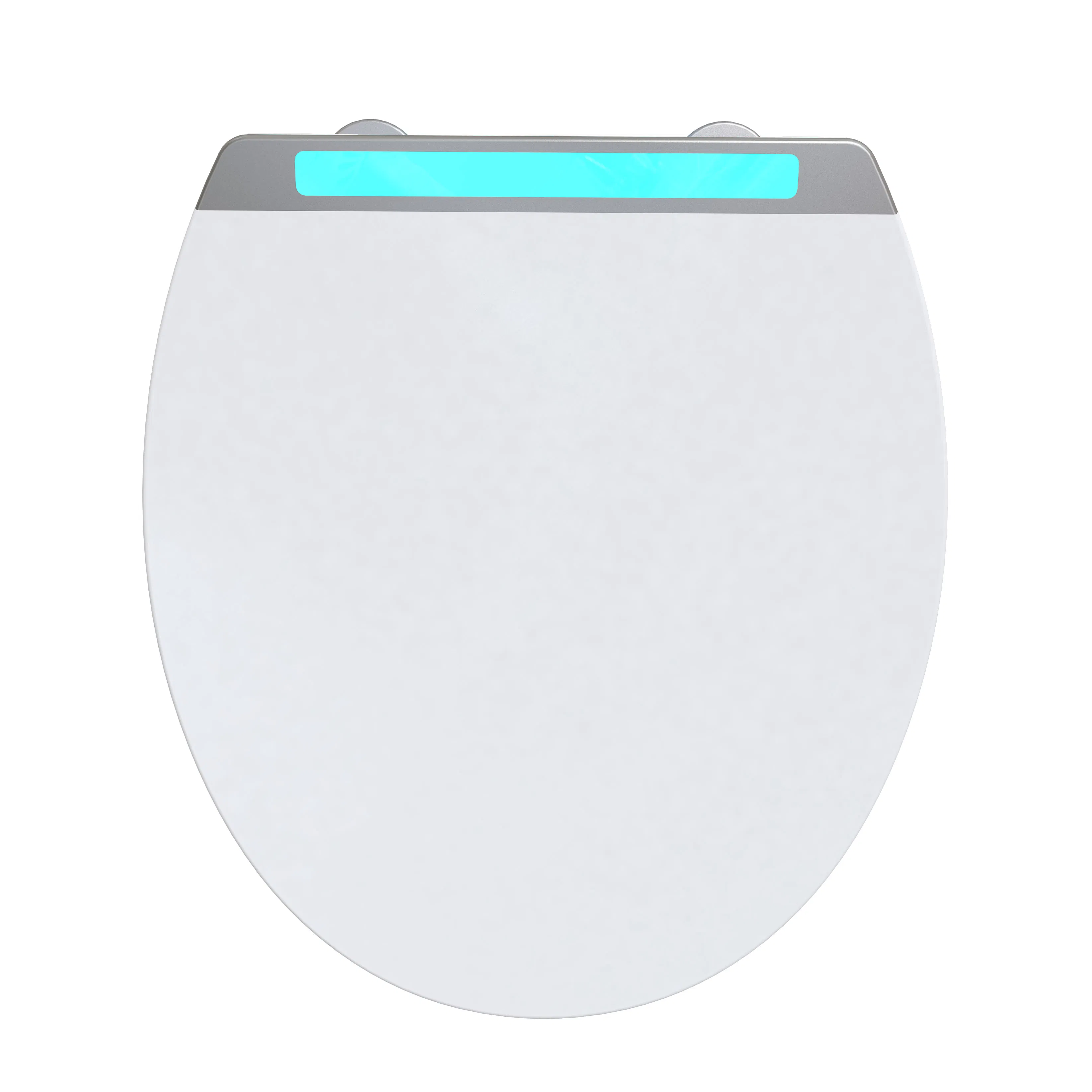 Modern Luminous Urea Soft Close Thin Toilet Seat with Sensor of Light and Sound
