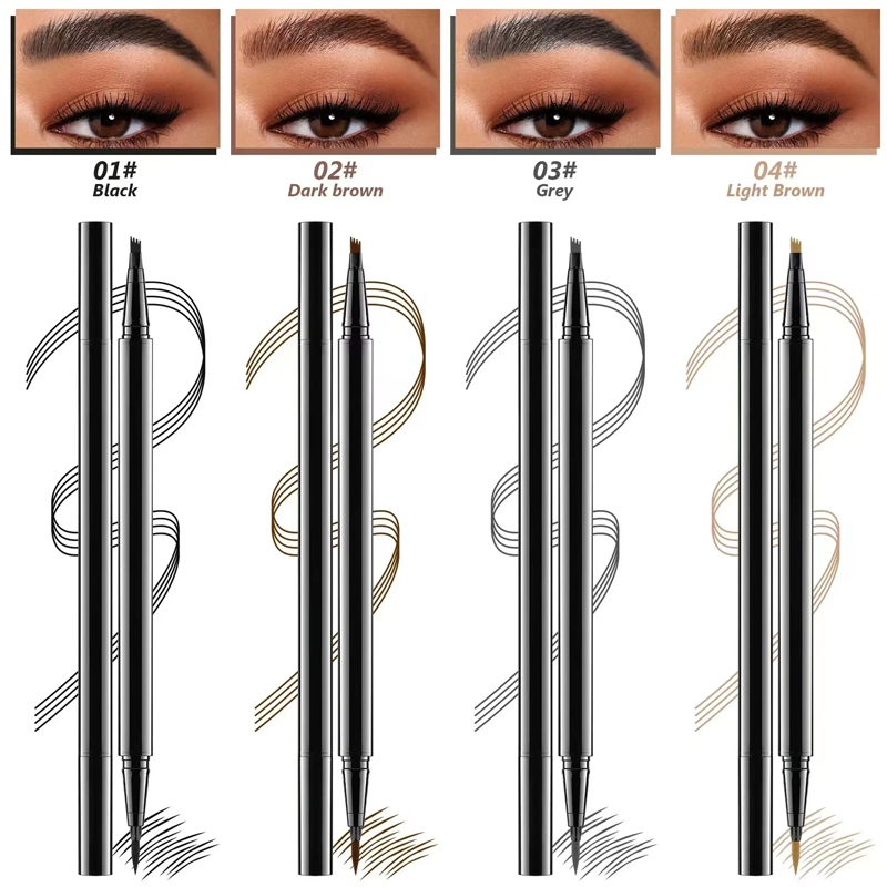 Ditong Waterproof 2 in 1 Natural Quick Dry Eyeliner Pen Long Lasting Eyeliner Pencil
