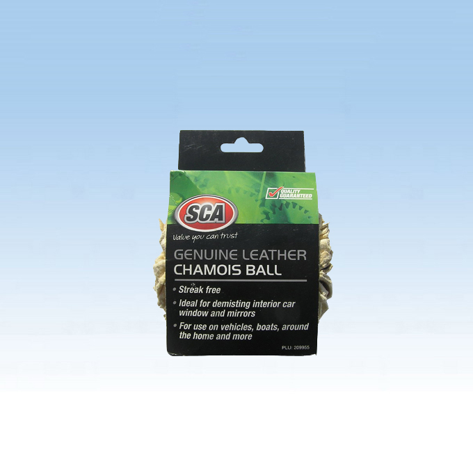 Pure Leather Car Wash Sponge, Real Leather Chamois Sponge (CN3261)