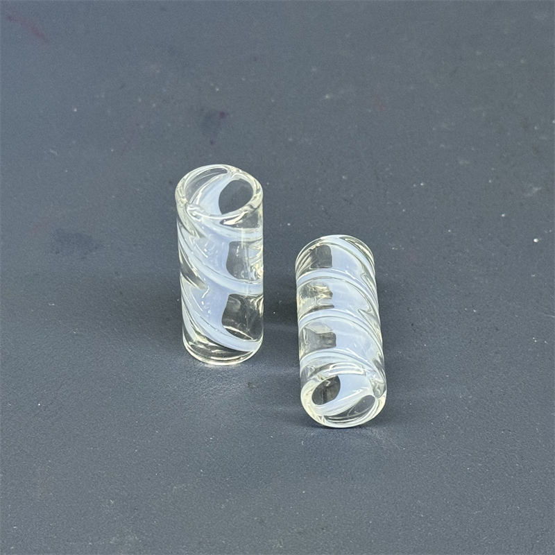 Custom Color Spiral Glass Tip Mouth Rolling Tips