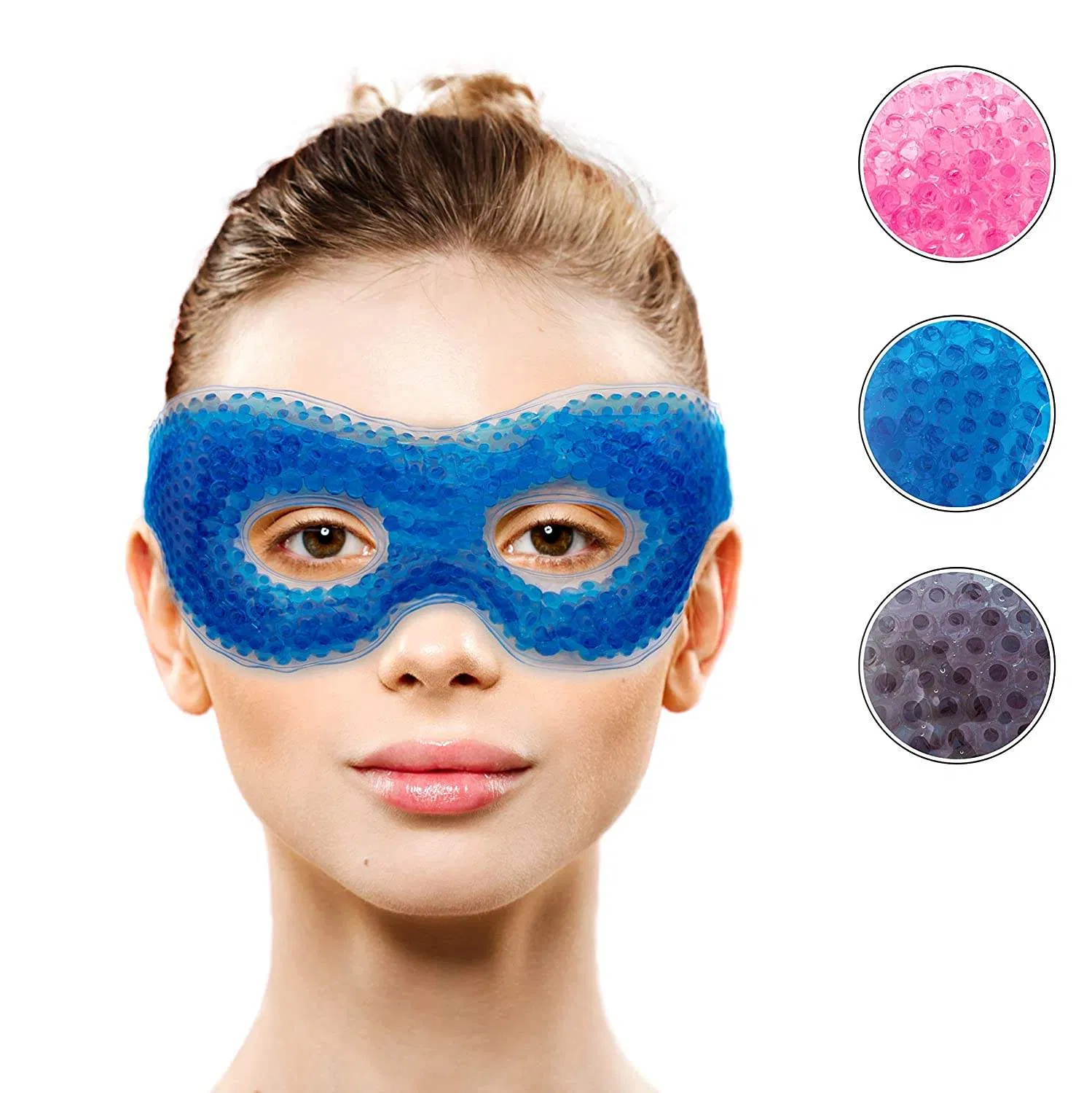 Cold Gel Beads PVC Plush Eye Sleep Mask