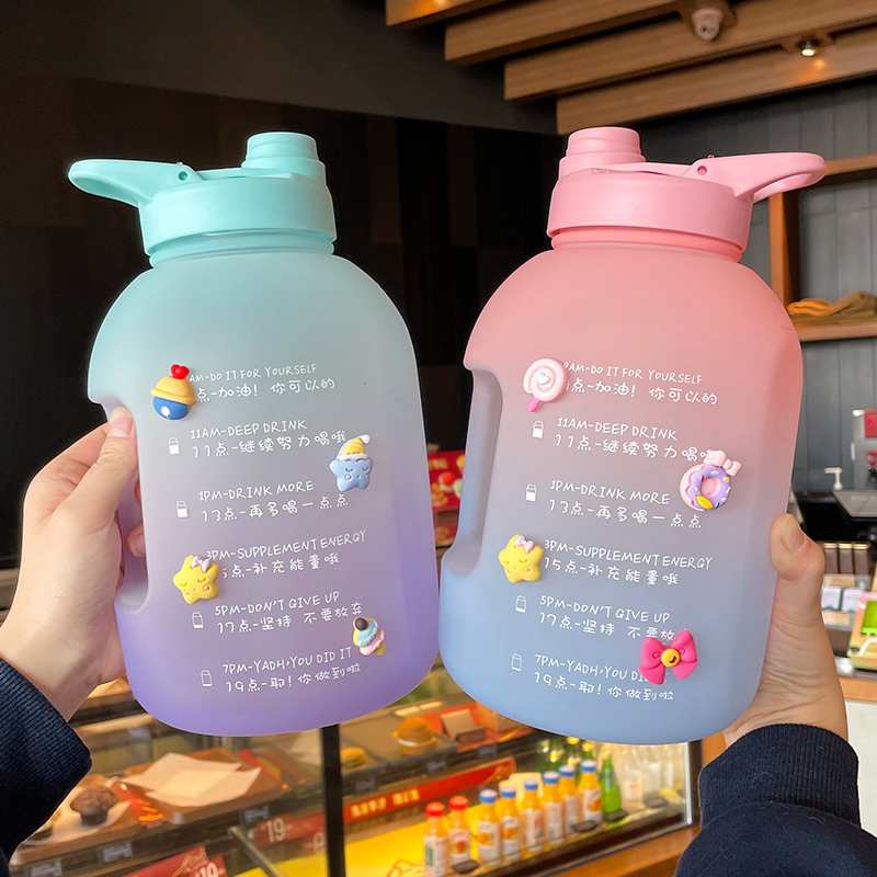 2000 Ml Girls Large-Capacity Sports Weight Loss Portable Water Cup