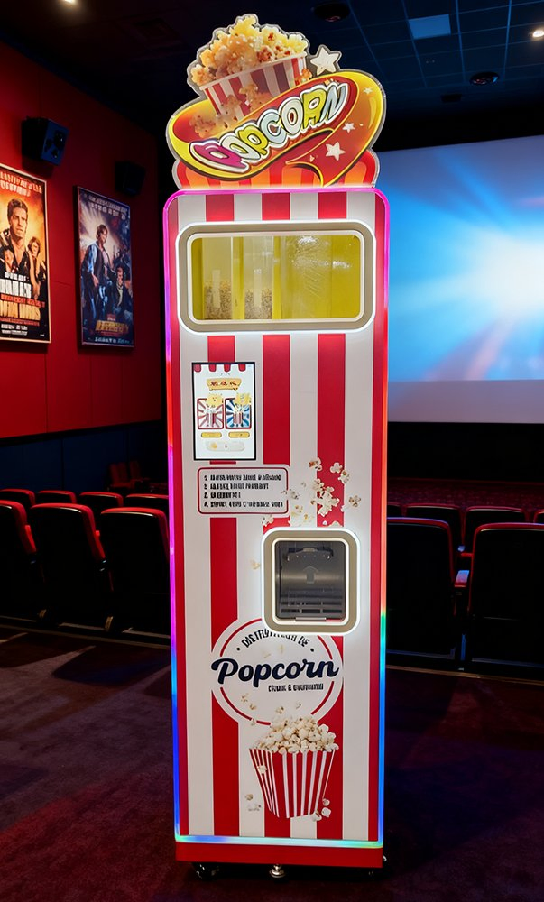 32oz CE RoHS Certified Customized 2 Flavor Automatic Commerical Popcorn Vending Machine for Cinema