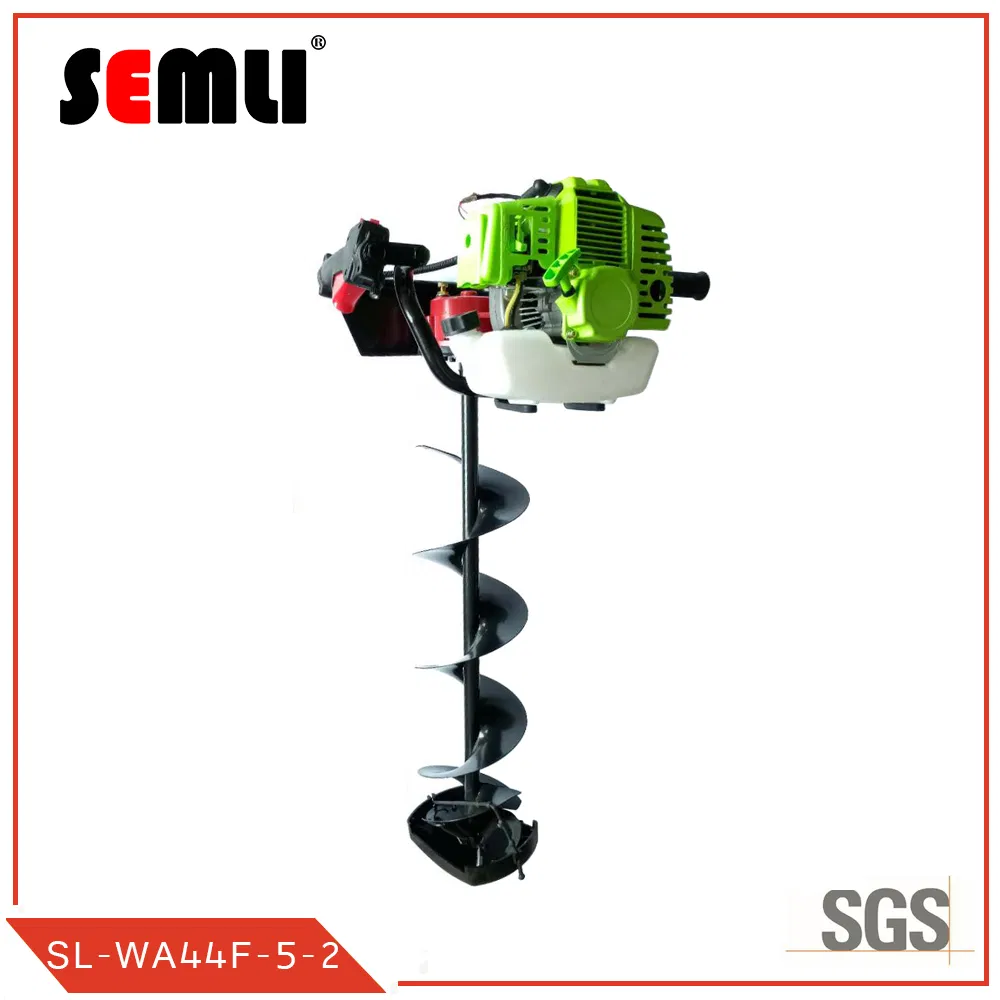 49cc Gasoline Earth Auger Used for Planting Fruit Tree, Making a Big Hole with 30 Cm Drill Bits