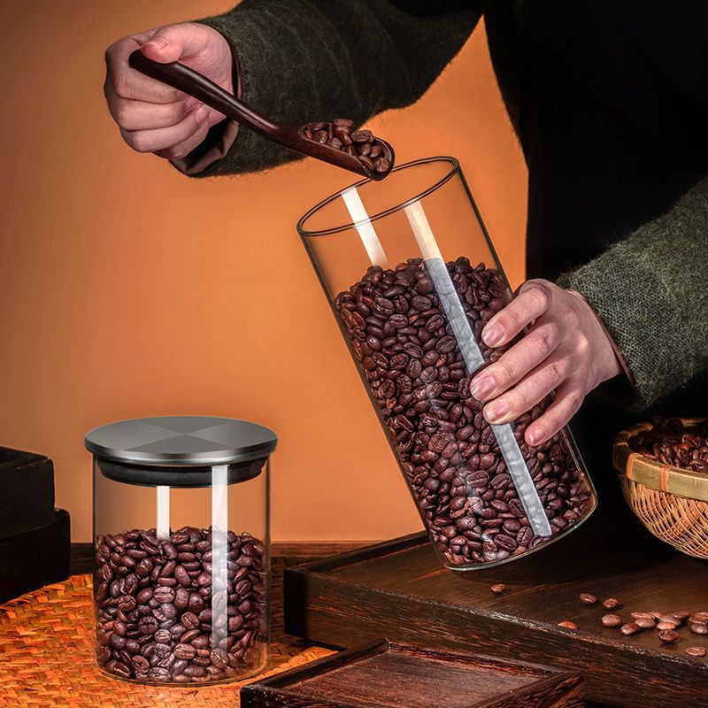 Большая герметичная банка для хранения кофейных зерен