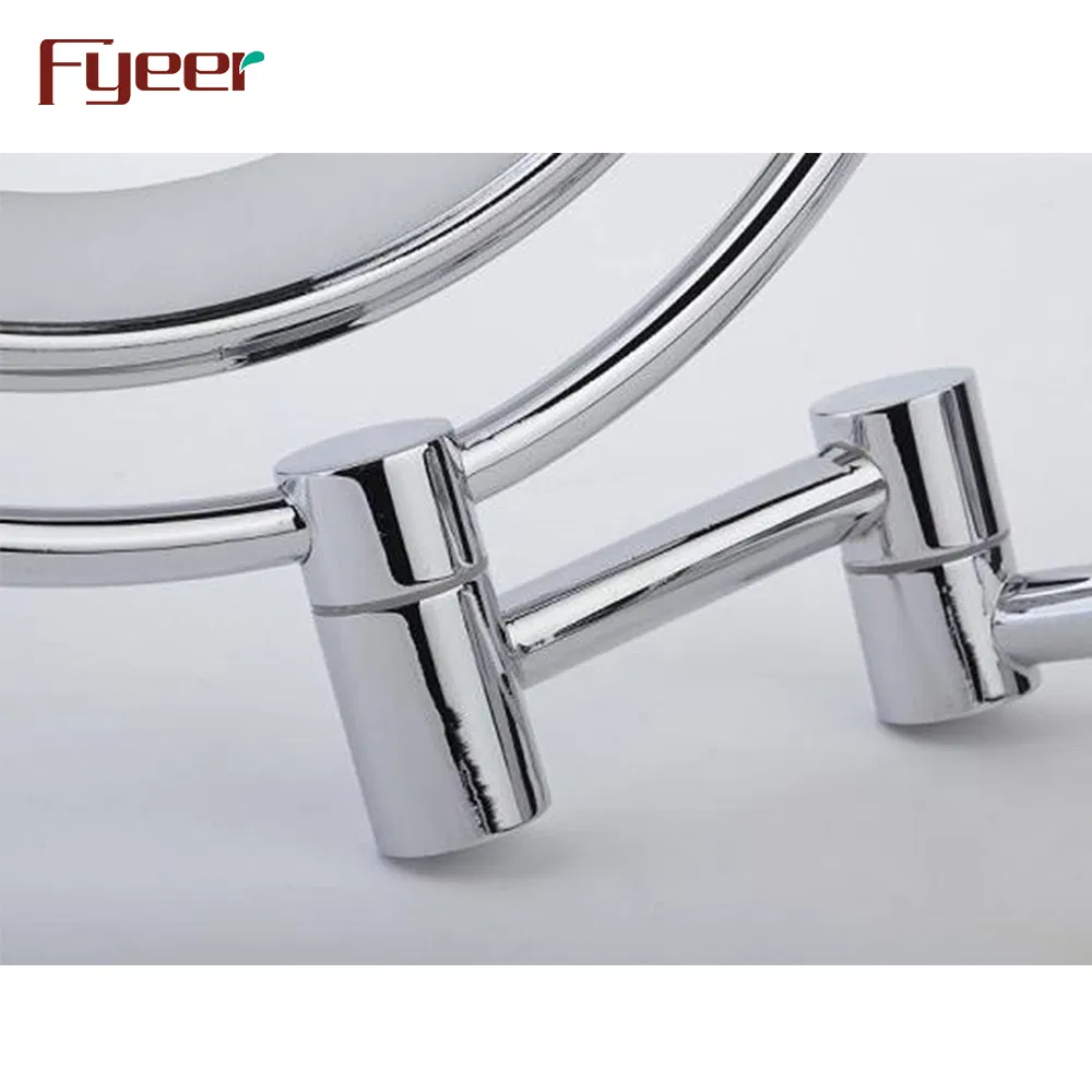 Fyeer Factory Price Ultra Thin Wall Mounted Foldable LED Bathroom Makeup Mirror