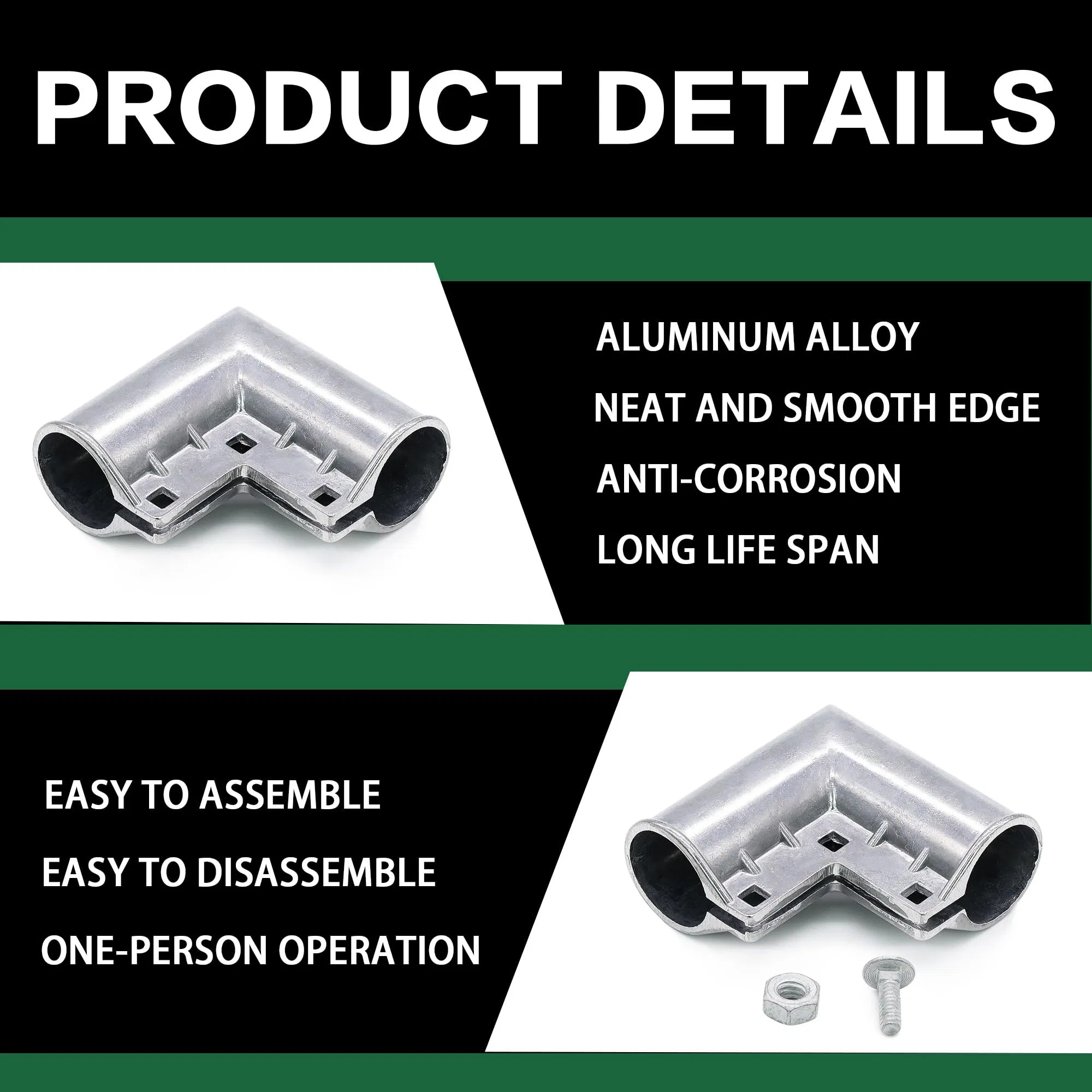 1-3/8" Gate Corner for Chain Link Gates