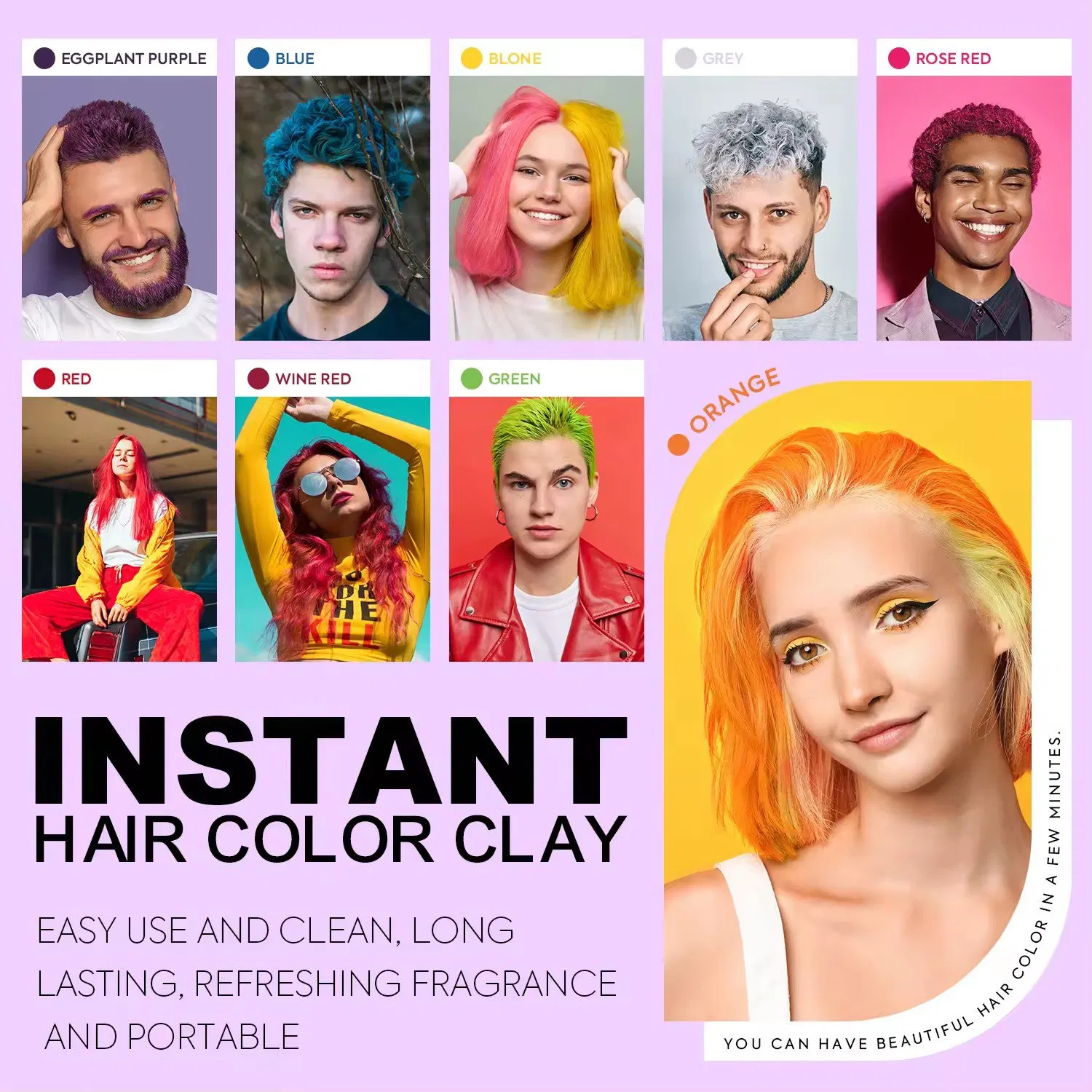 9 Color Temporary Hair Dye Wax