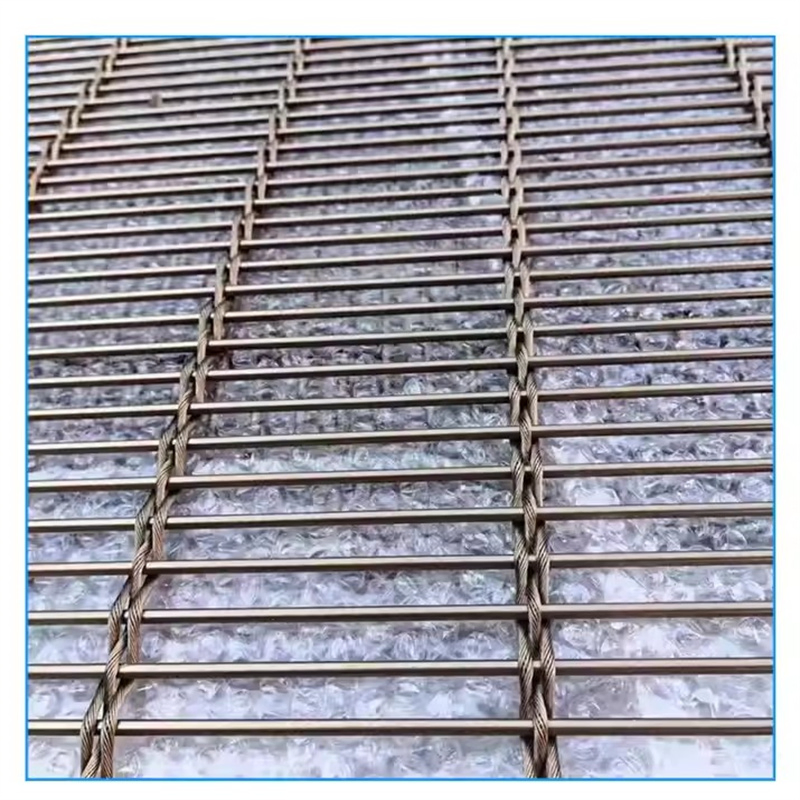 Architectural Decorative Woven Wire Mesh for Parking Cladding