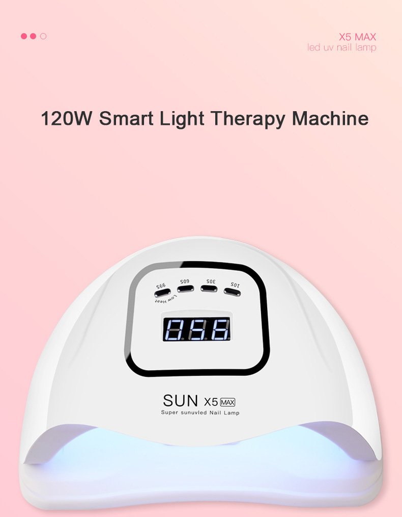 Sun X5 Max Nails Dryer 180W Gel Polish Drying Lamp Nail Curing Lamp Dryer UV LED Nail Lamp