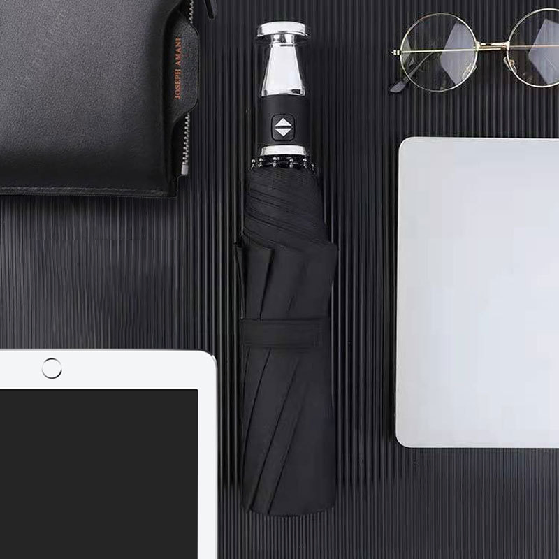 23 Inch 3 Folding Automatic Germany Style High Quality Umbrellas with Logo Prints Custom Made Luxury Branded Umbrella