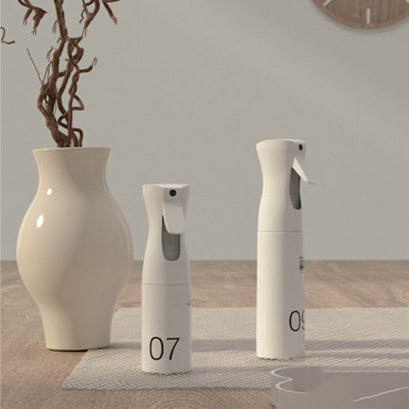200ml 300ml 500ml Continuous Reusable Plastic Fine Mist Spray Bottle for Hairdressing Cleaning Gardening