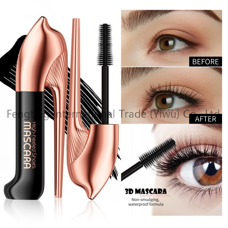 European Standard Custom Logo Printing Clear Crystal Mascara Bottle Packaging Water and Light Resistant Eyelash Wholesale Mascara