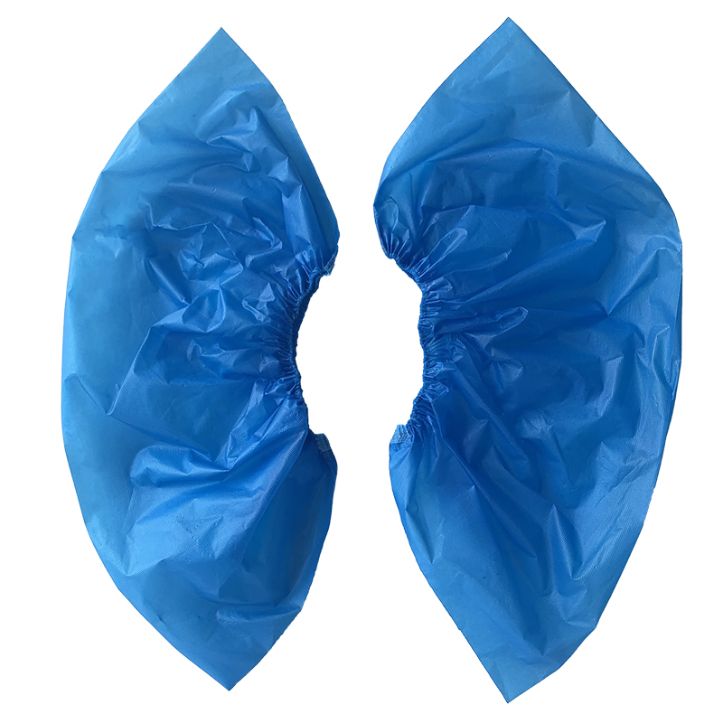 Cubre Zapato Polietileno PE Shoe Cover Plastic Waterproof Blue Medical Shoe Cover