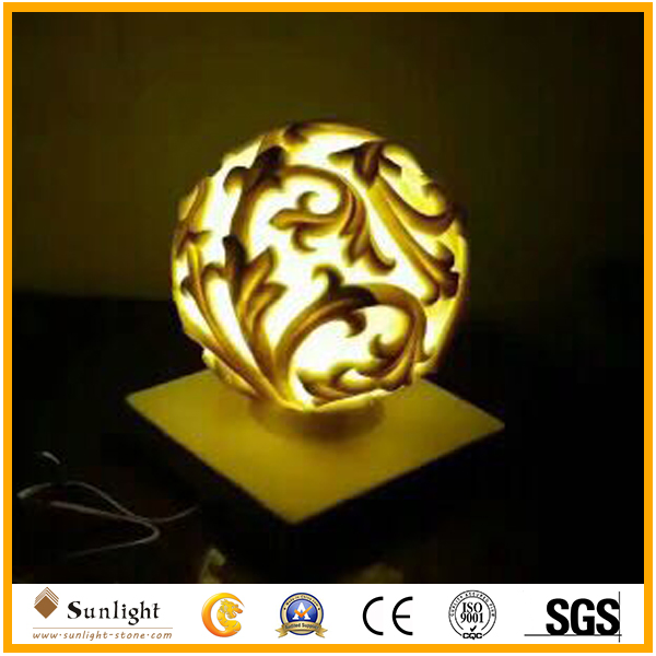 LED Light Sandstone Sculpture for Home or Garden Decoration
