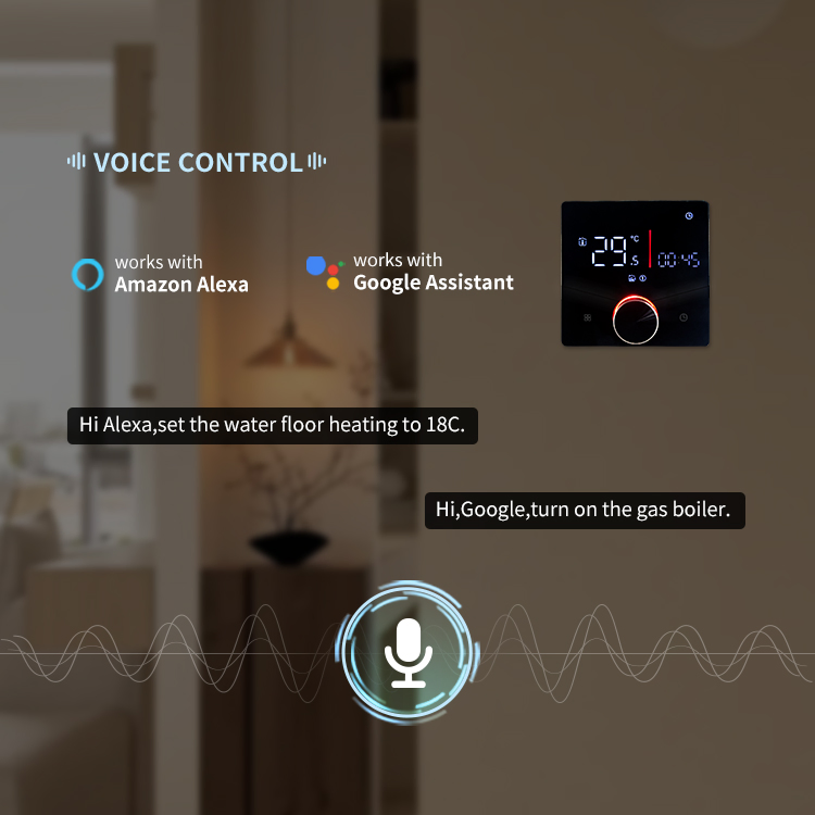Electric Floor Heating Water Heating Programmable Smart Touch Screen Thermostat