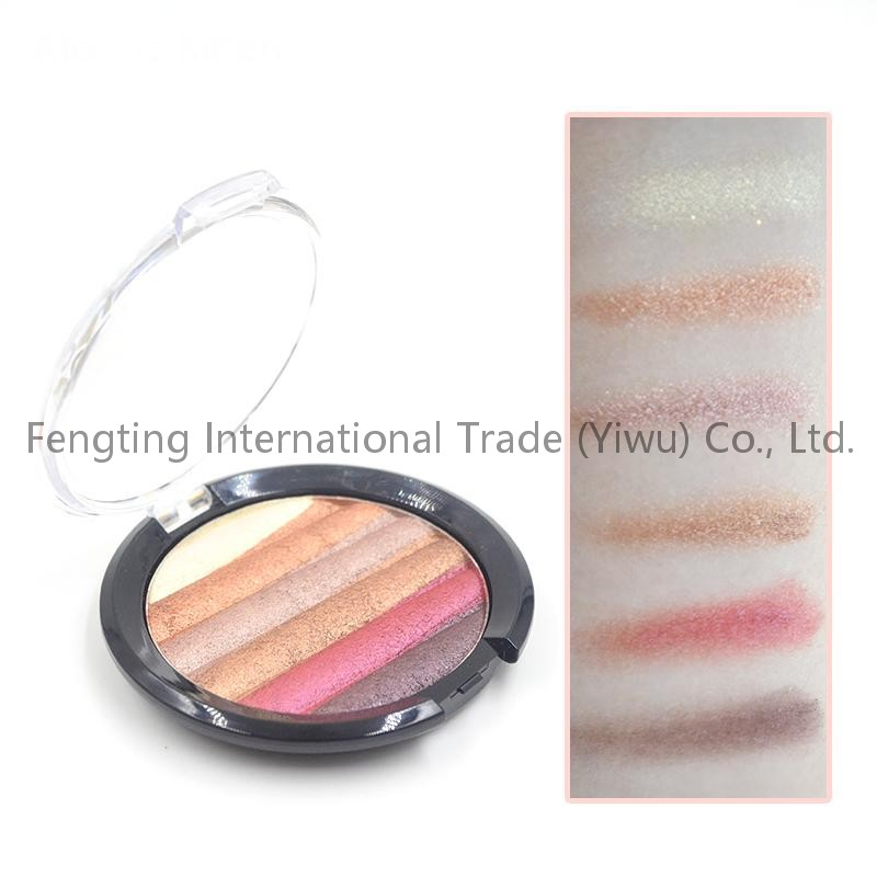 High Quality ODM/OEM Accepted Bulk Wholesale 6-Color Glitter Shimmer Character Eye Shadow Palette with ISO FDA CE for Spain USA EU