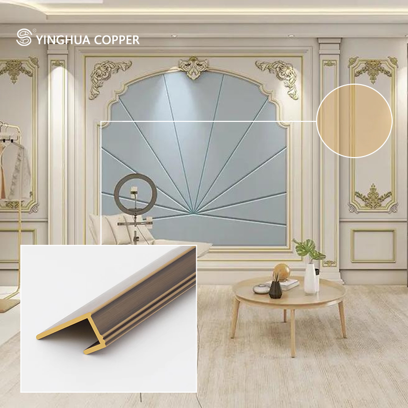 Premium Brass Edge Trim for Ceramic Tile Flooring and Walls