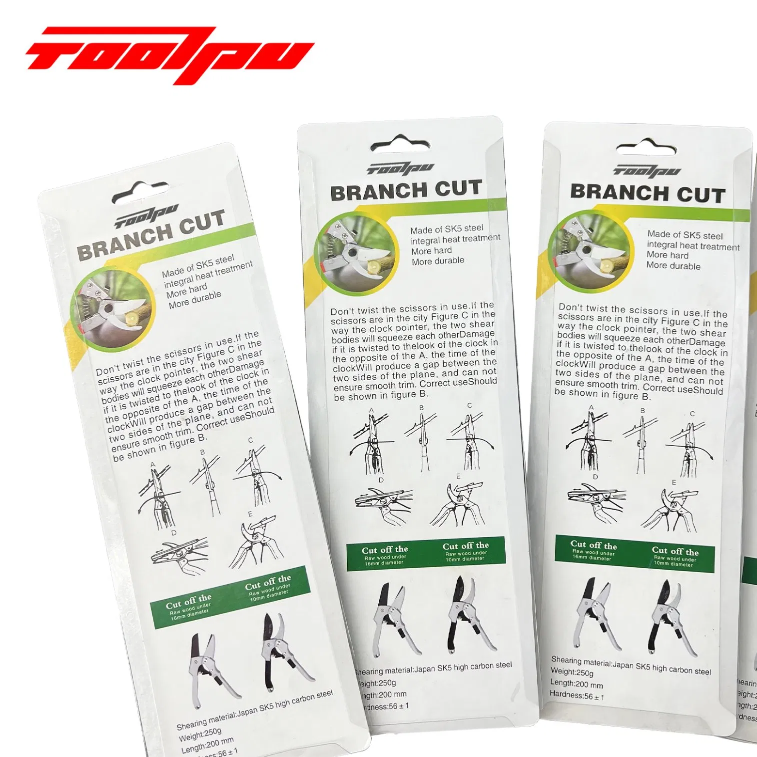 Lightweight Hand Pruning Scissors, Sharp Steel Blade Pruners for Home Gardening