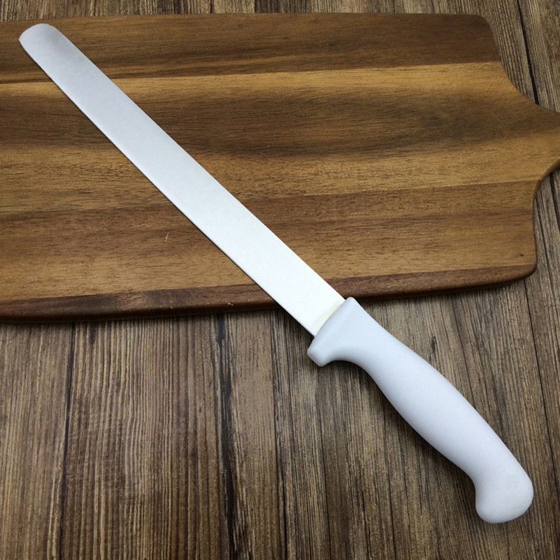Injected Handle Stainless Steel Chef Bread Knife Ham Slicer