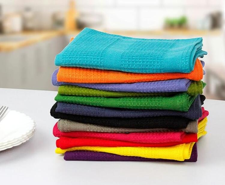 Premium Soft Kitchen Towels - Absorbent, Quick Dry, Easy Care