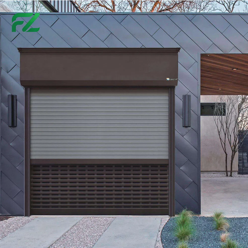 Customizable Modern Garage Door with Remote Control Sliding Aluminum Alloy Garage Door